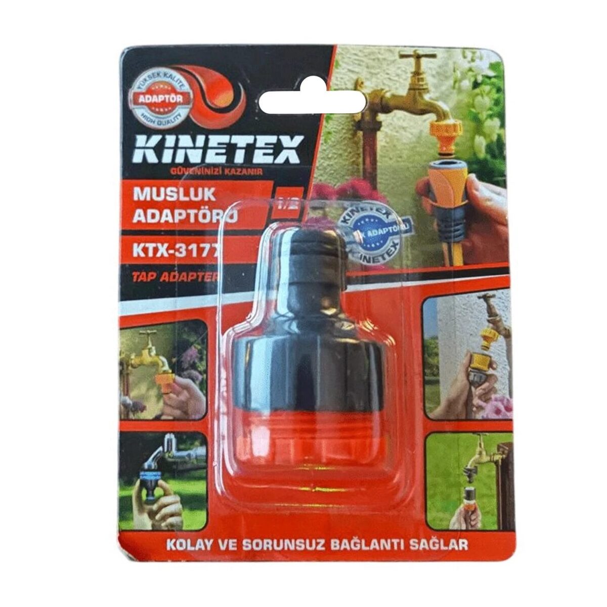 Kinetex KTX-3177 Musluk ve Hortum Bağlantı Adaptörü - Görsel 2