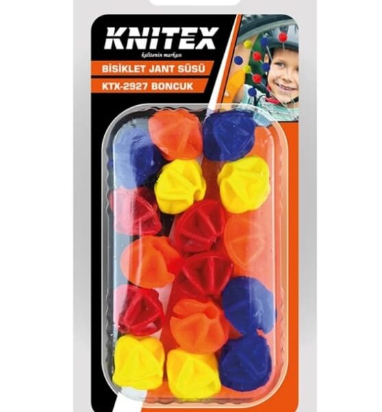 Knitex Ktx-2927 Renkli Plastik Bisiklet Jant Süsü Boncuk Seti