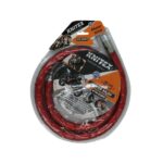Knıtex KTX-2385 120 cm Çelik Motor ve Bisiklet Kilidi Kırmızı