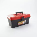 16 İnç Heavy Duty Plastik Takım Çantası Kırmızı Siyah ASR-4001 - Görsel 2