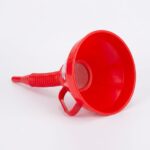 Eltos 160 mm Süzgeçli Plastik Huni - Kırmızı - Görsel 2