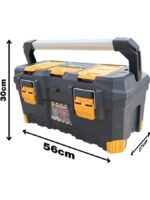 Super Bag ASR-4051 22 İnç Siyah/Turuncu Alüminyum Saplı Alet Çantası - Görsel 3