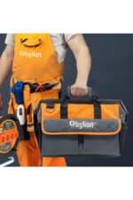 Bylion 12'' Organizer Bez Takım Çantası 31x22x10 cm - Turuncu/Gri - Görsel 2