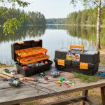 Super-Bag 17 İnç 41 Cm Raflı Cantilever Takım Çantası ASR-2052 Siyah Turuncu - Görsel 4