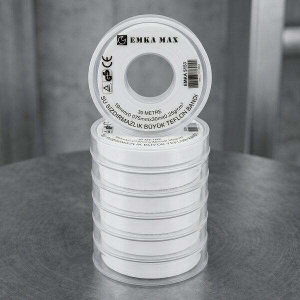 Emka Max 19mm x 30m Teflon Bant Sızdırmazlık Bandı