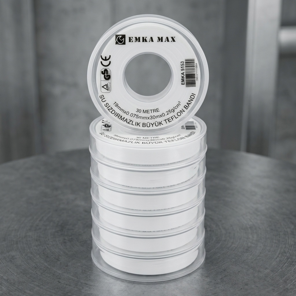 18812370111024.jpg Emka Max 19mm x 30m Teflon Bant Sızdırmazlık Bandı - Görsel 1