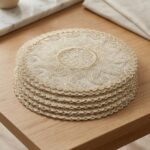 DGN Home Desenli 6'lı Sunum Peçetesi 15 cm | Zarif Sofra Aksesuarı