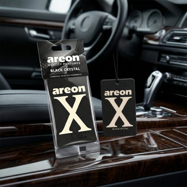 Areon X Black Crystal Asılı Oto Kokusu | Siyah Kristal Araç Parfümü