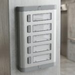 End Elektrik 5'li Alüminyum Zil Paneli ve İsimlikli Kapı Zili Butonu