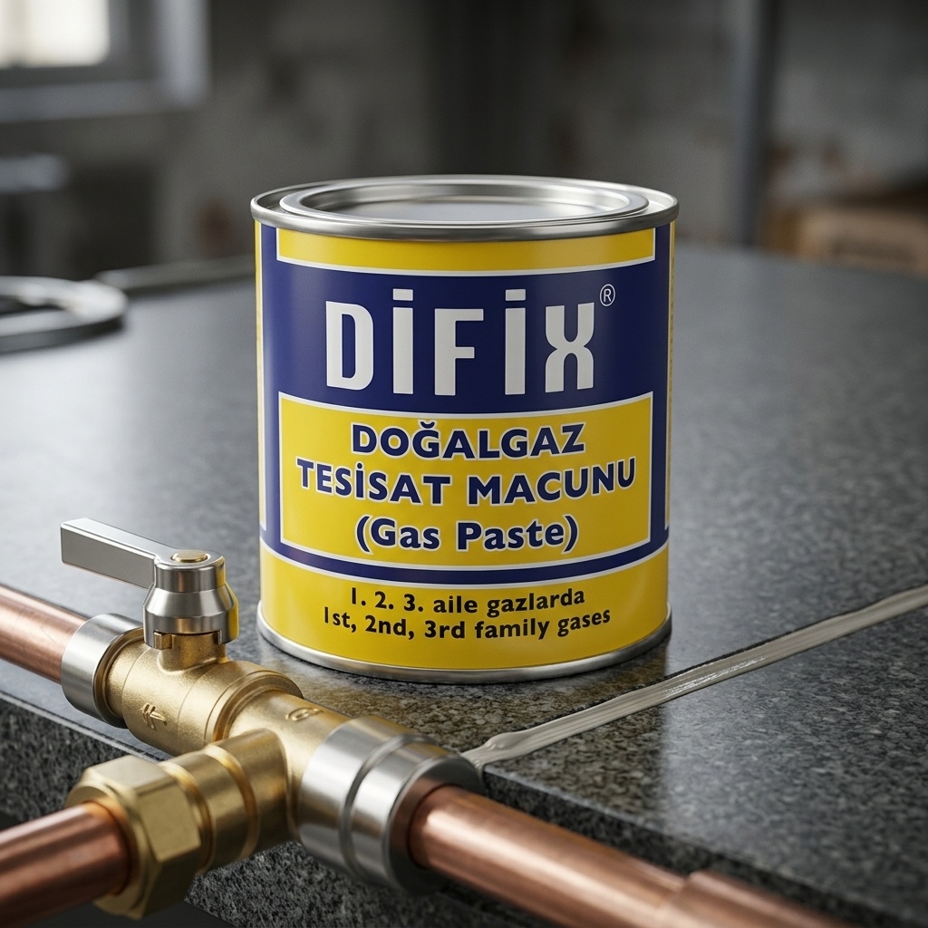 4140000649758.jpg DİFİX Doğalgaz Tesisat Macunu 300 GR Teneke Kutu - Görsel 1