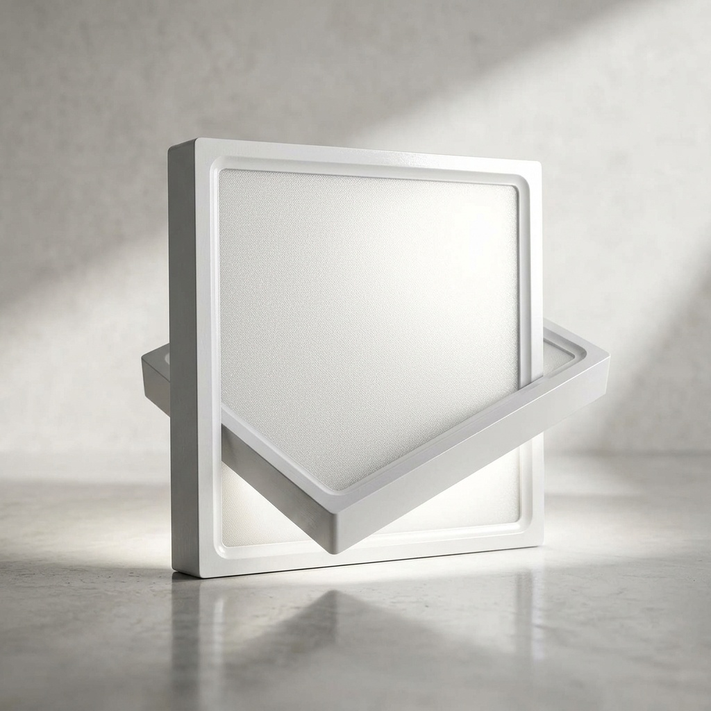 4140000709261.jpg NisaLuce 24W Sıva Üstü Kare LED Panel Beyaz 6500K - Görsel 1