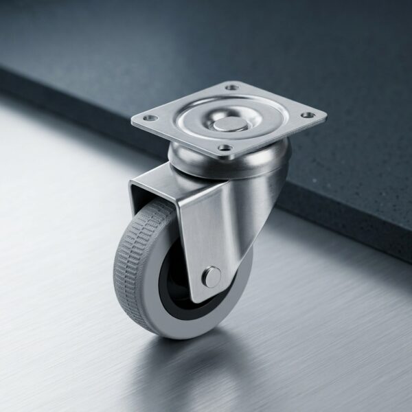 HTS 50x20 mm Çift Bilyalı Tablalı Mobilya Tekeri