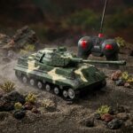Leopar Uzaktan Kumandalı Tank Yeşil Kamuflajlı 18 cm