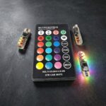 Carub T10 LED Ampul 12V 16 Renk Kumandalı Çakarlı Park Lambası