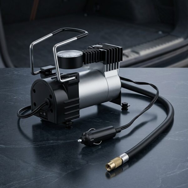 CARUB 12V 150 PSI Metal Hava Kompresörü Siyah