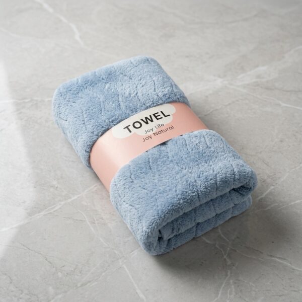 TOWEL OZ-3 Peluş Mavi Büyük Havlu 87x160 cm