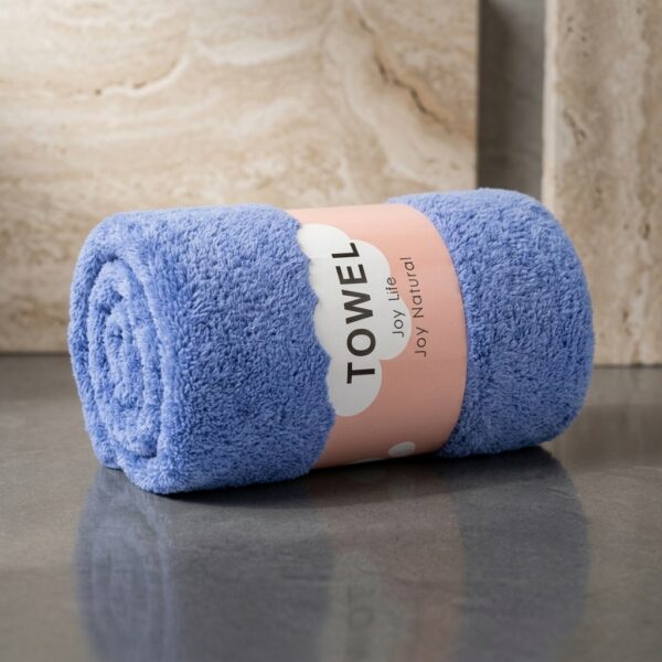 Joy Life 70x140 cm Peluş Banyo Havlusu - Mavi