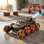 Stunt Racer Uzaktan Kumandalı 8 Tekerlekli Duman Püskürtmeli Şarjlı Araba