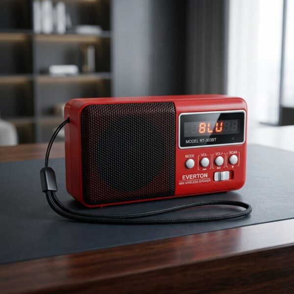 Everton RT-303BT Şarjlı Dijital Göstergeli FM Radyo ve Bluetooth Hoparlör