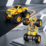 KS-21Y Kumandalı Şarjlı Robota Dönüşen Sarı Stunt Araba