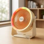 Princo PR-368X Şarjlı Masaüstü ve Duvar Tipi LED Fan | 5 Kademeli USB Vantilatör - Görsel 2