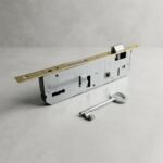 DE-AKS 35mm PVC Oda Kapı Kilidi ve Anahtarı