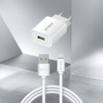 Hytech HY-XE26L Lightning USB Kablolu Şarj Adaptörü ve Kablo Seti - Beyaz