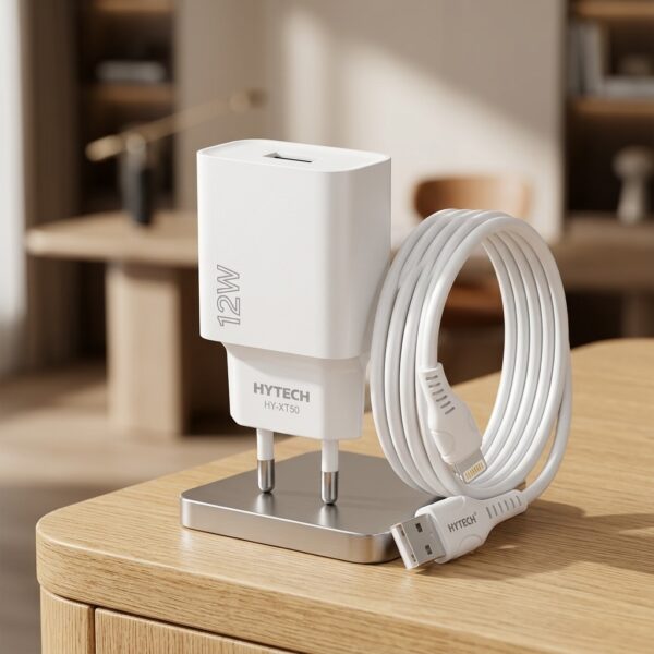 Hytech HY-XT50L 12W USB-A Şarj Adaptörü ve Lightning Kablo Seti
