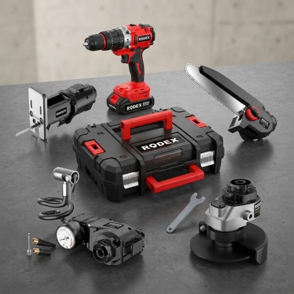 Rodex RDX2705 20V Kömürsüz Akülü Çok Amaçlı El Aleti Seti (5 Başlıklı)