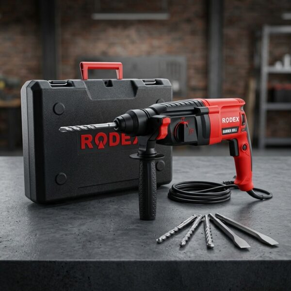 Rodex RDX226 800W Elektropnömatik Kırıcı Delici Matkap Seti