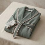 Ecocotton Azra Kadın Bornoz 0 Organik Pamuk Yeşil M Beden