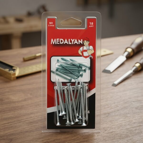 Medalyan 3.5x50 mm Sunta Vidası 18 Adet