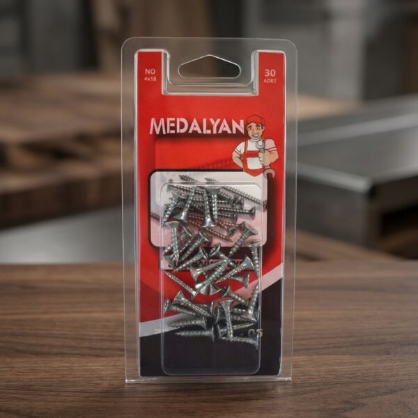 Medalyan Sunta Vidası 4x18 mm 30 Adet DL-05