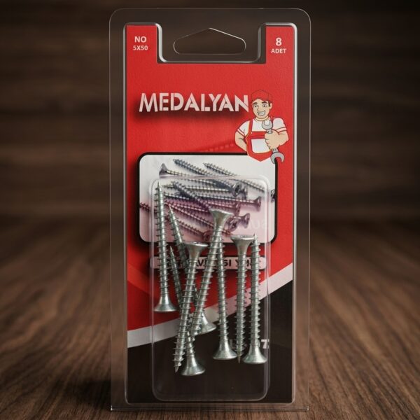 Medalyan 5x50 Sunta Vidası 8 Adet