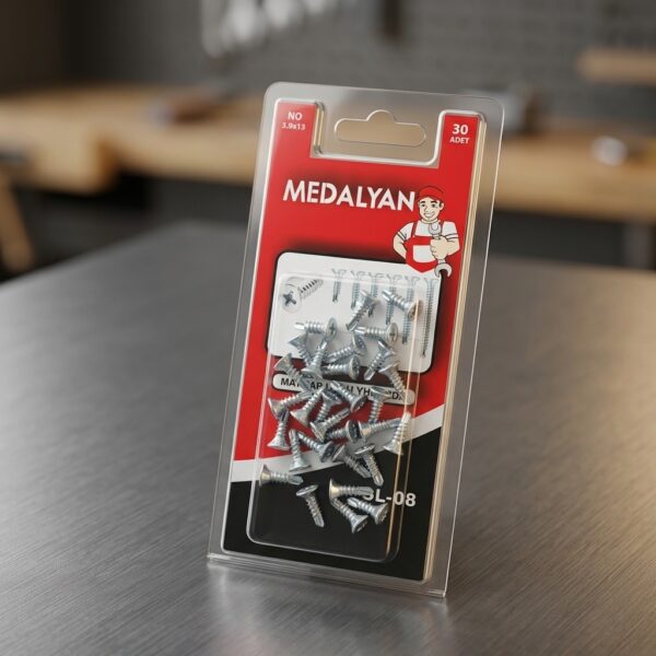 Medalyan 3.9x13 Matkap Uçlu YHB Vida 30 Adet