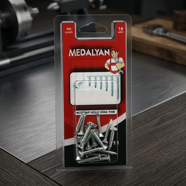 Medalyan DL-11 Matkap Uçlu Vida YHB 4.2x25 mm - 18 Adet