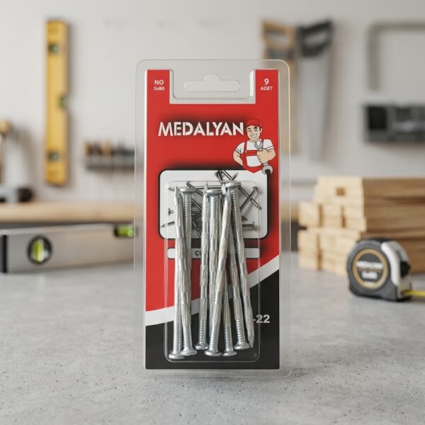 Medalyan Master 5x80 Çelik Çivi 9 Adet