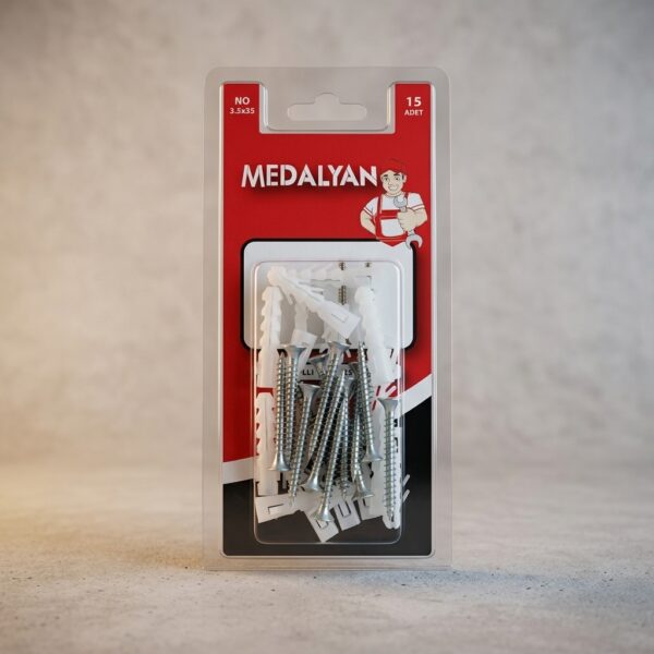 Medalyan 3.5x35 Dübel Vida Seti 15 Adet