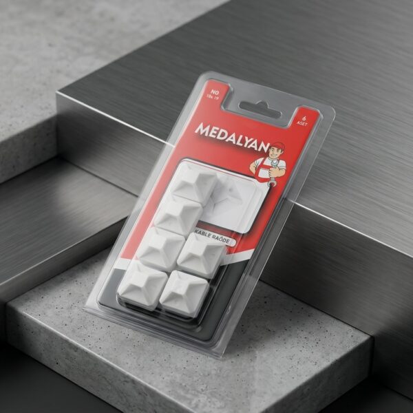 Medalyan DL-59 19x19 mm Yapışkanlı Kablo Kroşesi 5'li Paket