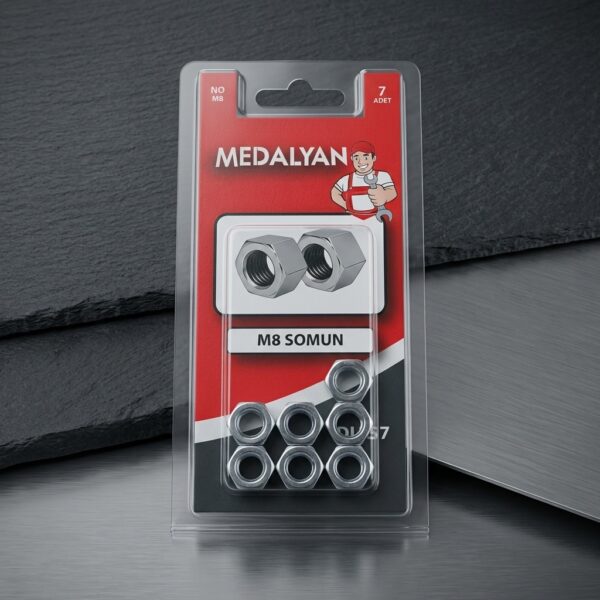 Medalyan M8 Somun 7 Adet