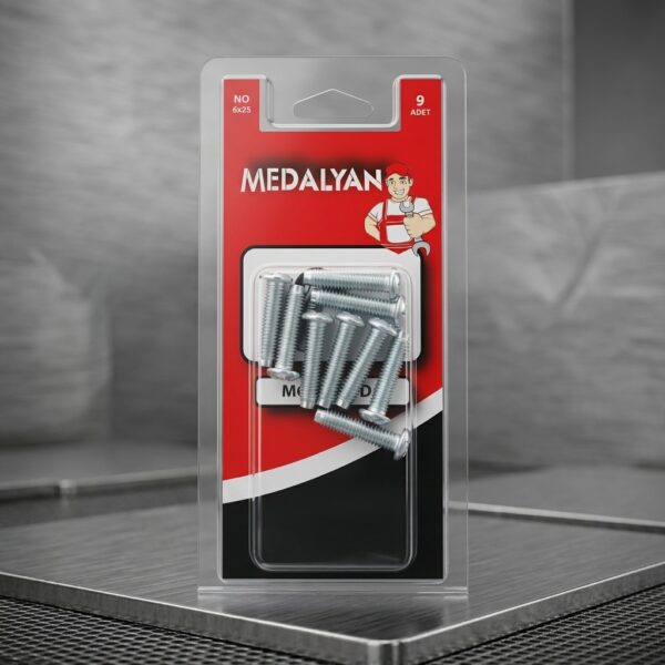 Medalyan DL-69 M6 6x25 YSB Vida 9 Adet