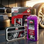 Autokit Lastik ve Tampon Parlatıcı Sprey 200 ml Süngerli Set - Plastik Aksam Yenileyici ve Koruyucu