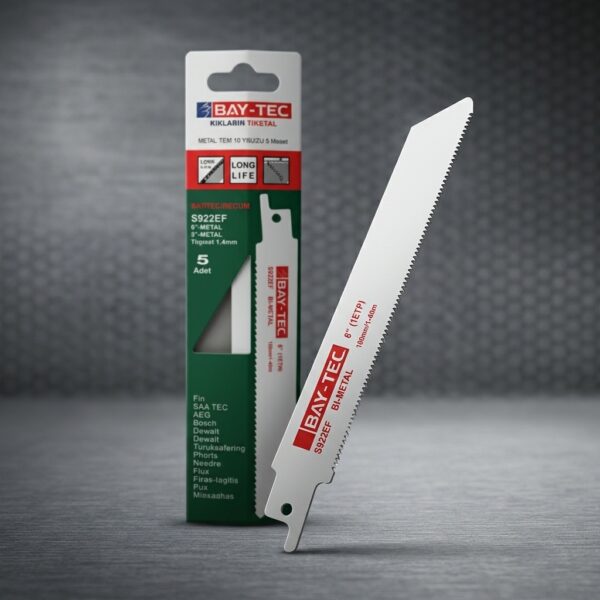 Bay-tec S922EF 150mm Bi-Metal Metal Kesim Tilki Kuyruğu Testere Ağzı 5'li Paket