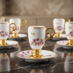 Parlin Porselen 6 Kişilik Kahve Fincan Takımı - 90 ml