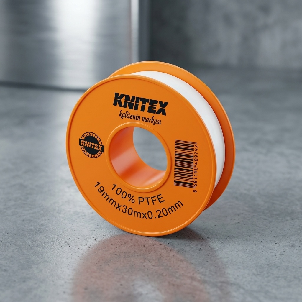 8681190409792.jpg Knitex Ktx-1019 19mm x 30m x 0.20mm PTFE Teflon Bant - Görsel 1