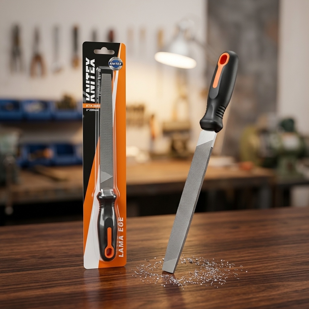 8681190417070.jpg Knitex Lama Eğe No8 200mm Metal İşleme Aleti - Görsel 1