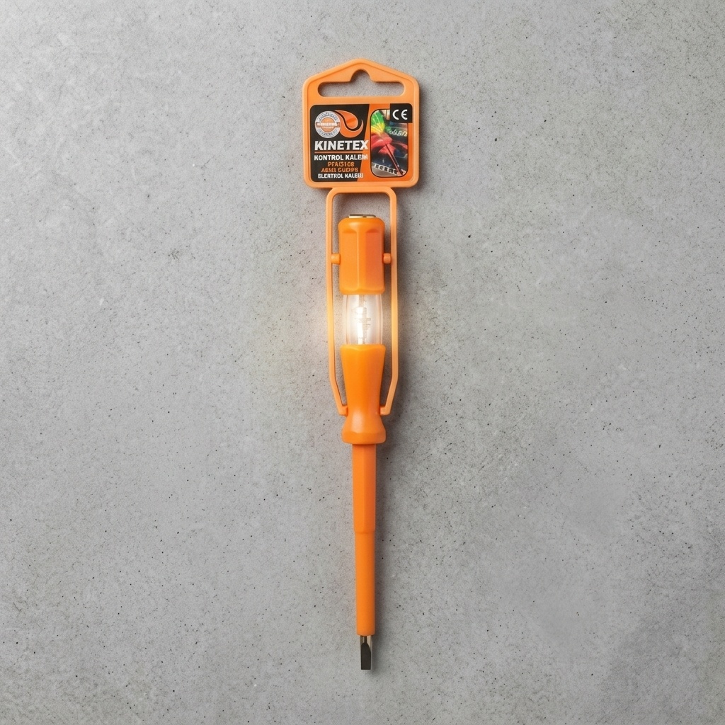 8681190443680.jpg Kinetex KTX-3128 Askılı Elektrik Kontrol Kalemi 100-500V - Görsel 1