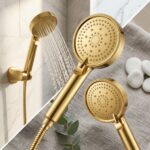 Kinetix Gold Su Tasarruflu Modern Banyo Duş Başlığı Seti
