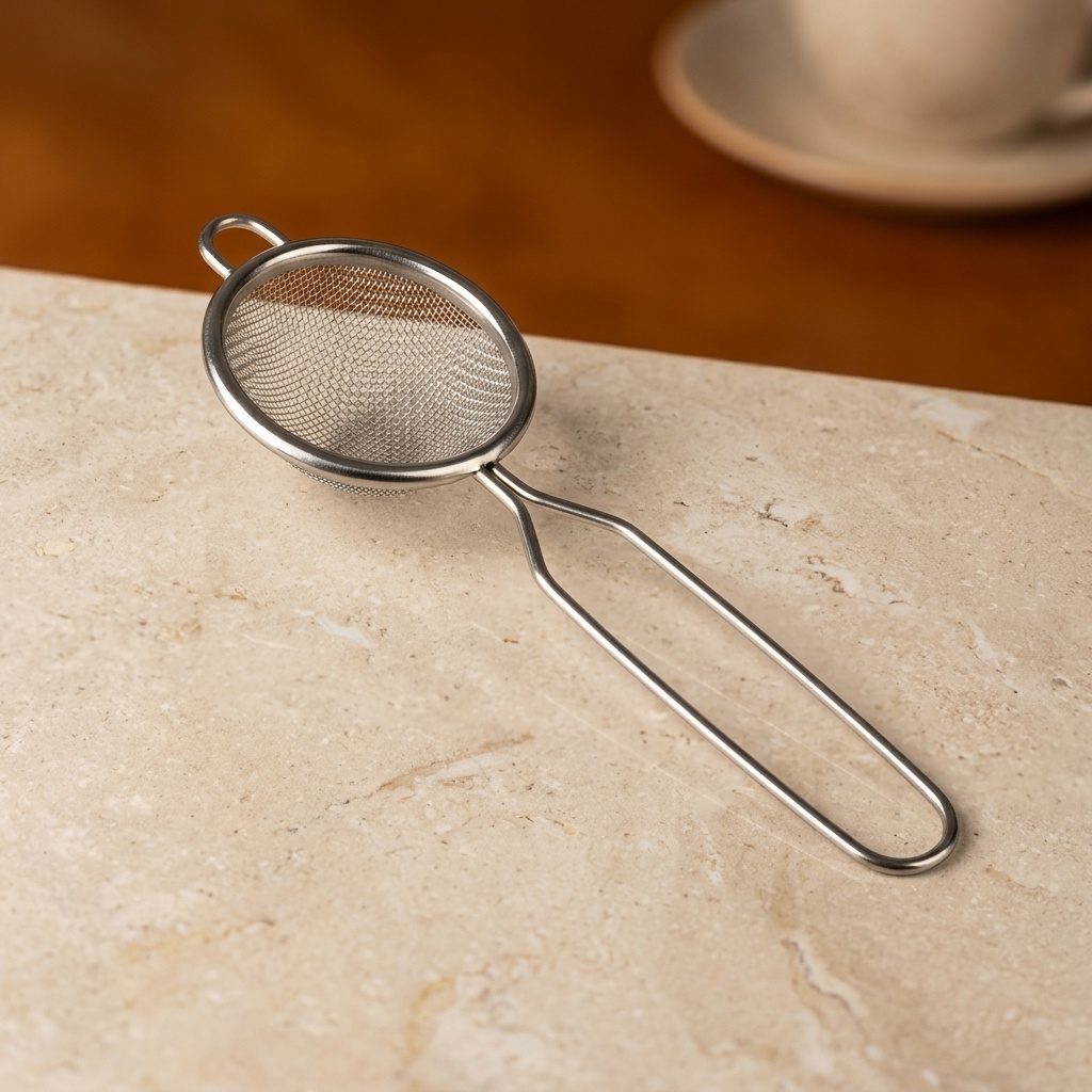 8681272037479.jpg Tohana 7 cm Çelik Çay Süzgeci - Görsel 1