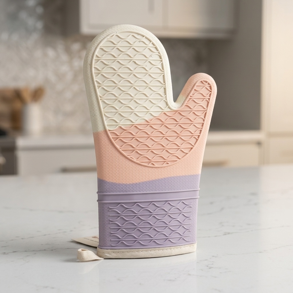 8681272047461.jpg Tohana Silikon Fırın Eldiveni Pastel Renkli - Görsel 1